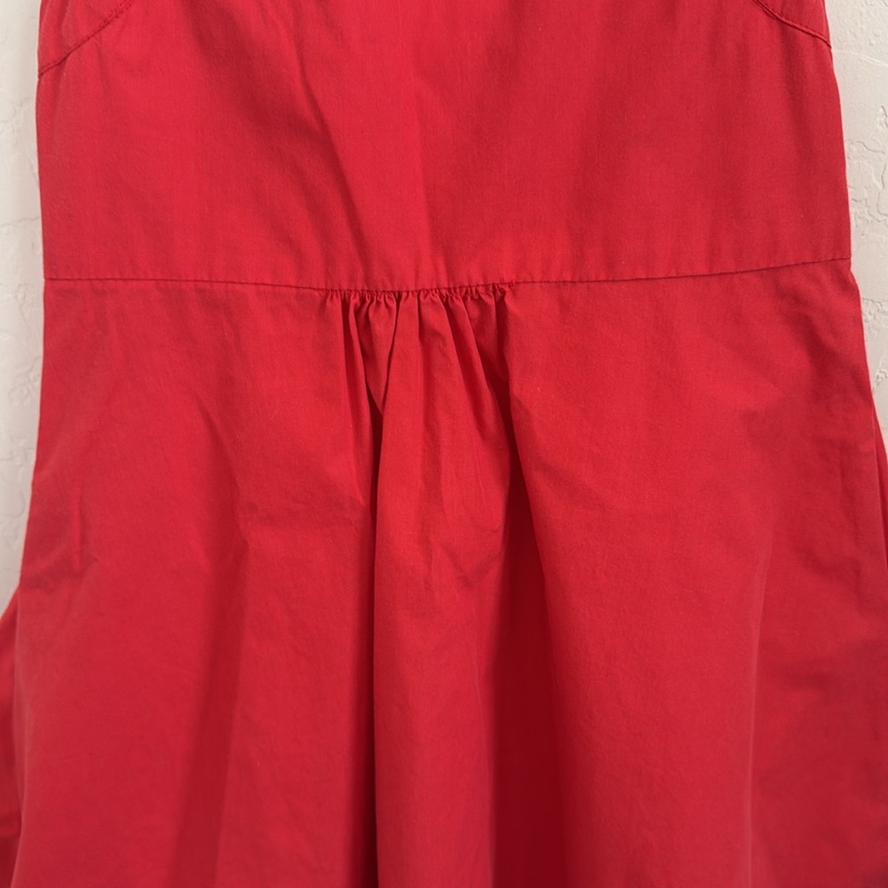 Red Ruffle Bow Detail Toddler Dress 5T - Picture 8 of 9